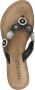 Lazamani Dames Slippers 75.451 South Zwart Leer LA75451south - Thumbnail 2