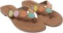 Lazamani Round Beads Slipper Tan-Multi - Thumbnail 2
