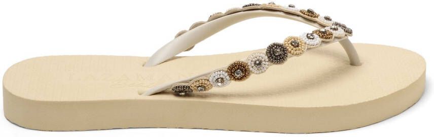 Lazamani Mallorca Beach Dames Slippers Offwhite