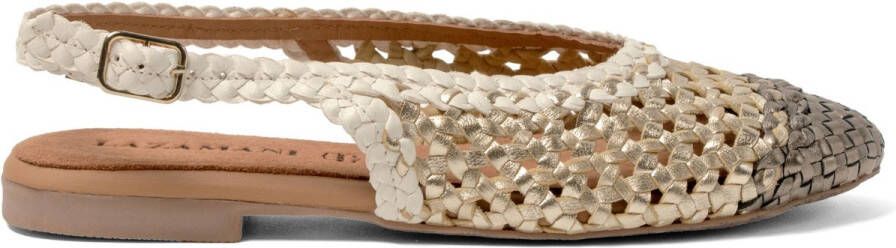 Lazamani Novia Dames Ballerinas Leer Gold