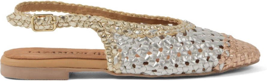 Lazamani Novia Dames Ballerinas Leer Silver