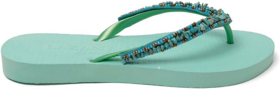 Lazamani Palma Beach Dames Slippers Aqua