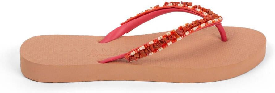 Lazamani Palma Beach Dames Slippers Coral