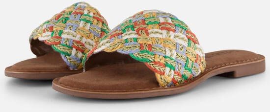 Lazamani Raffia Slippers wit Synthetisch Dames