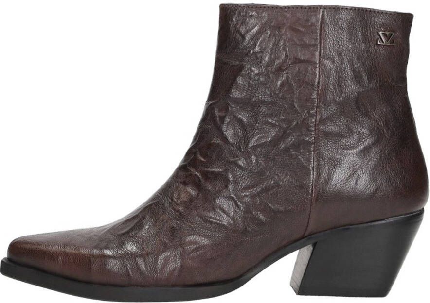 Lazamani River Dames Enkellaarsjes Leer Brown