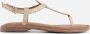 Lazamani Gouden Glitter Sandalen Yellow Dames - Thumbnail 3