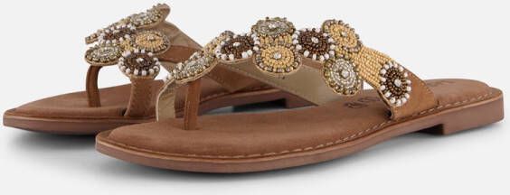 Lazamani Slippers beige Synthetisch Dames