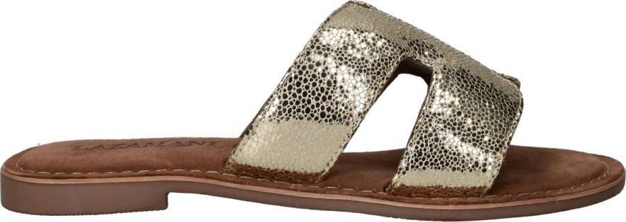 Lazamani Slippers Dames Goud