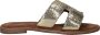 Lazamani Slippers Dames Goud - Thumbnail 1