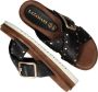 Lazamani Studded Leather Slipper with Buckle Closure Black Dames - Thumbnail 4