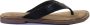 Lazamani 75.481 leren teenslippers met slangenprint zwart - Thumbnail 74