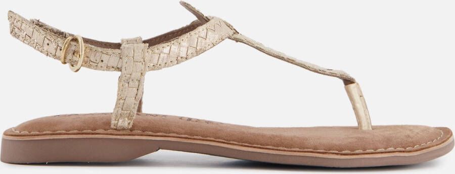 Lazamani Gouden Glitter Sandalen Yellow Dames - Foto 6