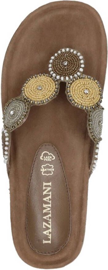 Lazamani Dames Slippers 75.455 Beige | Beige | 75.455 Beige - Foto 3