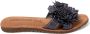 Lazamani Zinnia Dames Slippers Leer Black - Thumbnail 1