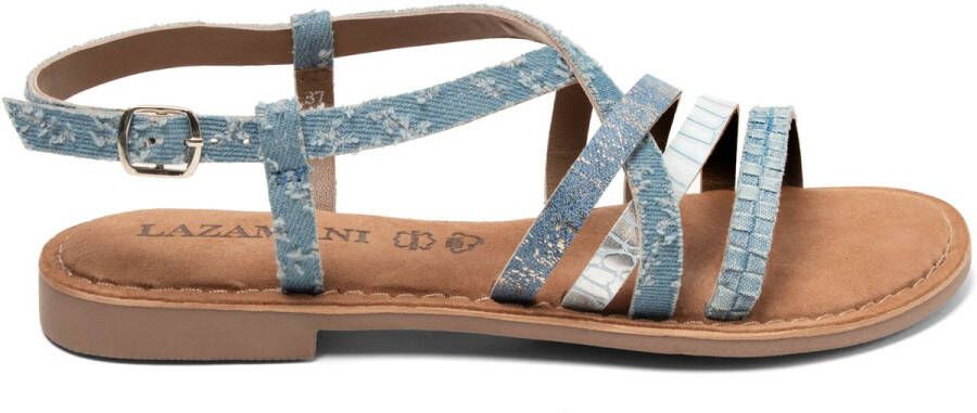 Lazamani Zuri Dames Sandalen Denim