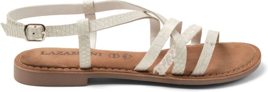 Lazamani Zuri Dames Sandalen White