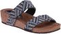 Lazamani Sandals Zwart Dames - Thumbnail 3
