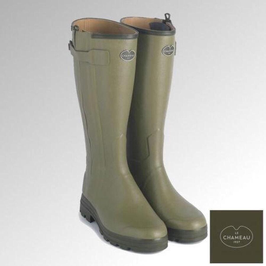 Le Chameau Chasseur cuir 1178 b200 44 vert