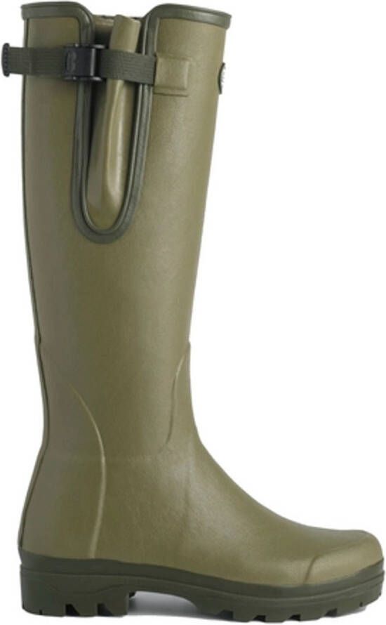 Le Chameau Vierzon met Jerseyvoering Rubberlaarzen olijfgroen