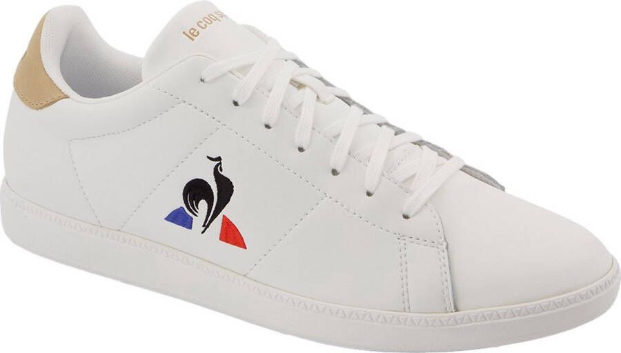 Le Coq Sportif Witte casual leren sneakers voor heren White Heren