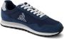 Le Coq Sportif Nylon and Leather Lace-Up Sneakers Light Blue - Thumbnail 3