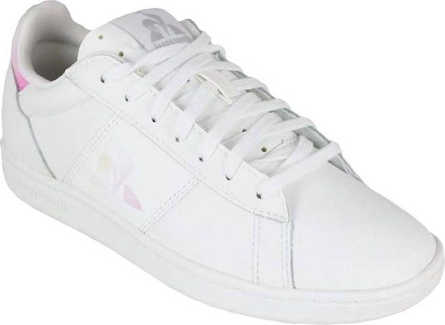 Le Coq Sportif Witte Casual Leren Sneakers oor Dames White Dames