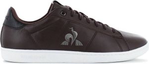 Le Coq Sportif Courtmatch Workwear Heren Sneakers Sportschoenen Schoenen Leer Bruin