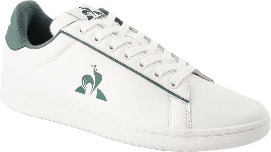 Le Coq Sportif Groene Leren Sportieve Sneakers met Rubberen Zool White Heren