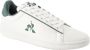 Le Coq Sportif Groene Leren Sportieve Sneakers met Rubberen Zool White Heren - Thumbnail 2