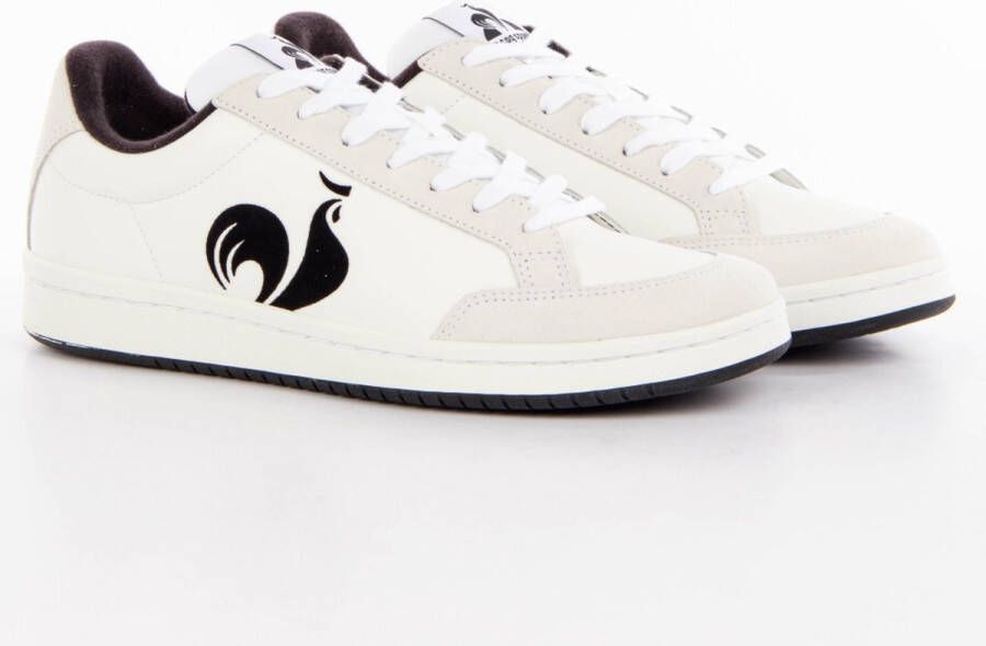 Le Coq Sportif Effen Leren Sneakers Met Rubberen Zool