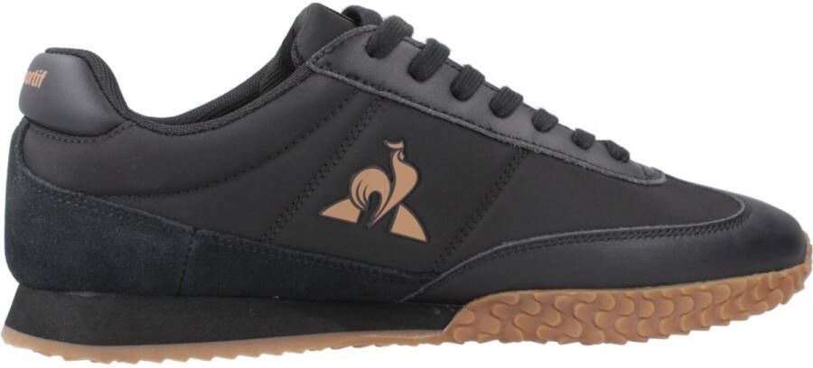 Le Coq Sportif Lente Zomer Heren Sneakers Nylon Leer Suède Black Heren