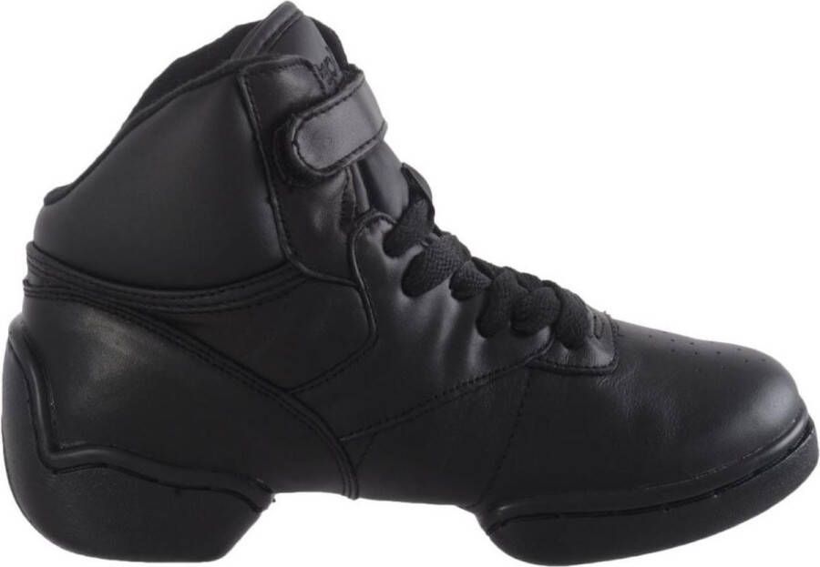 Papillon Danssneakers Heren PA1500 Hoge Danssneakers Leer Unisex Zwart
