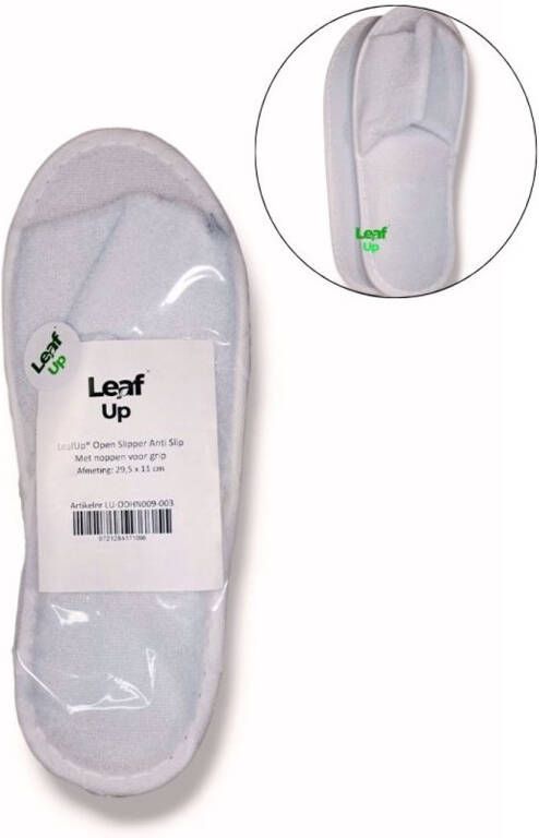 LeafUp Open Wegwerp Slipper Anti Slip Hotel Slippers Sauna Wellness Open Neus Wit per paar (B2)