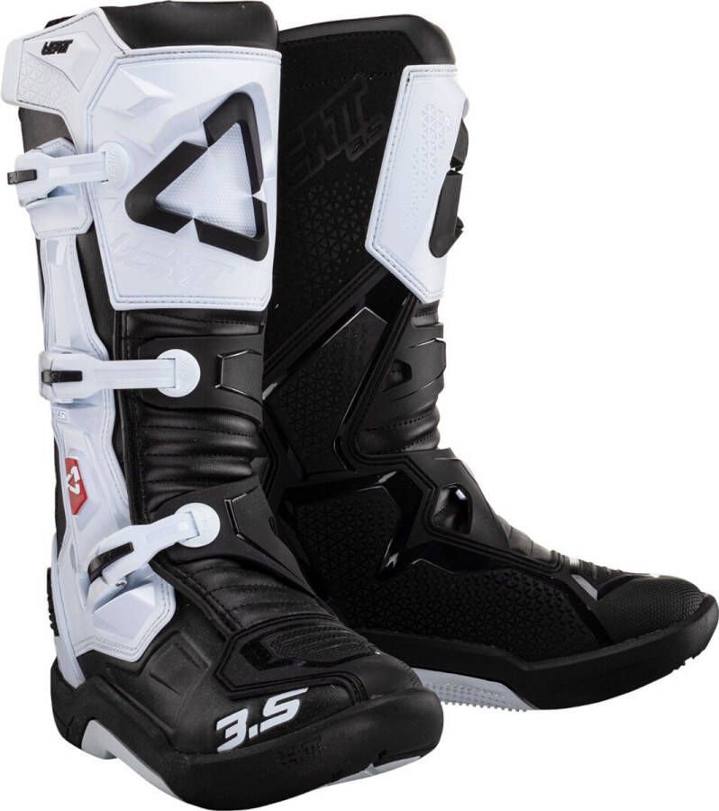 Leatt 3.5 2024 Black White Motocross Boots Laars