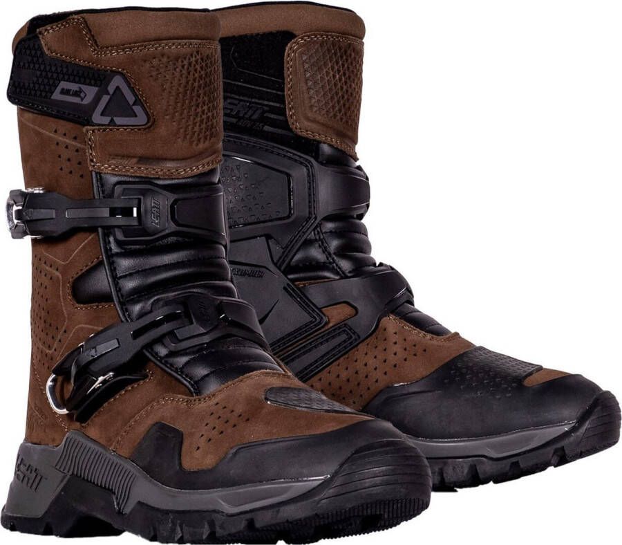 Leatt ADV HydraDri 7.5 Short Brown Waterproof Motorcycle Boots Laars