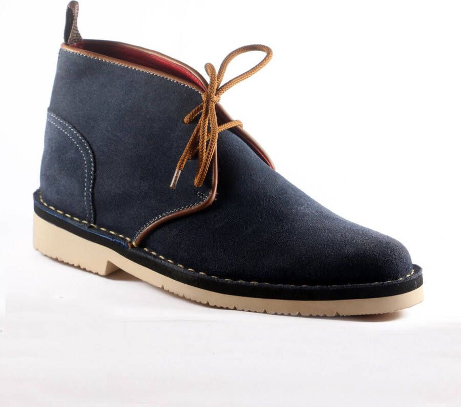 Leaxther Audley Blauw Suede Schoenen