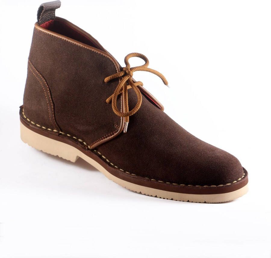 Leaxther Audley Bruin Suede Schoenen