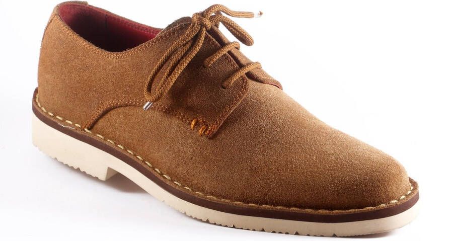 Leaxther Windsor Tan Suede Schoenen