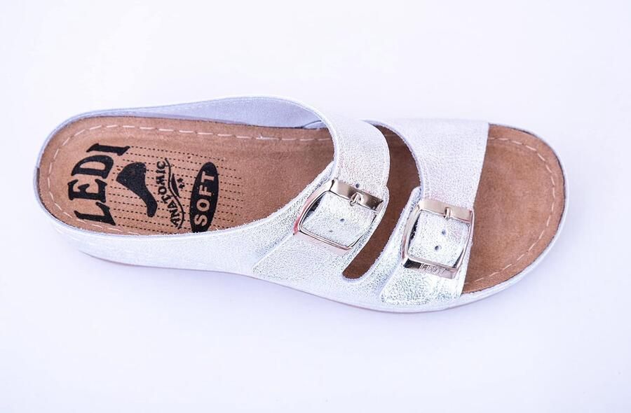 Ledi Anatomi Leren Schoenen Comfortabele Dames Slippers