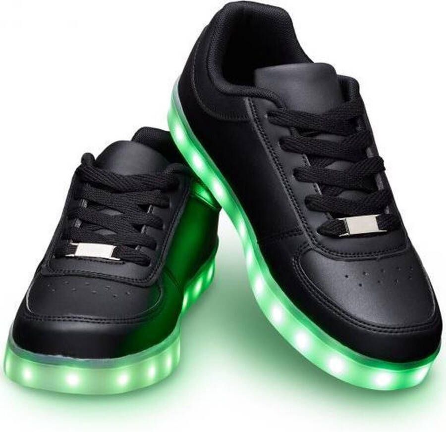 Ledschoenen.nl Schoenen met lichtjes Lichtgevende led schoenen Zwart