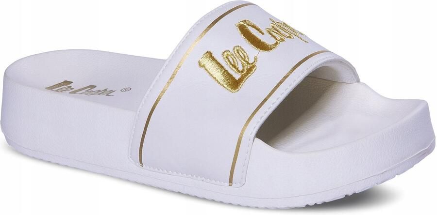 Lee Cooper Dames Slippers Sport Wit Strand & Zwembad