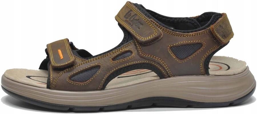 Lee Cooper Heren Sandalen Bruin Leer