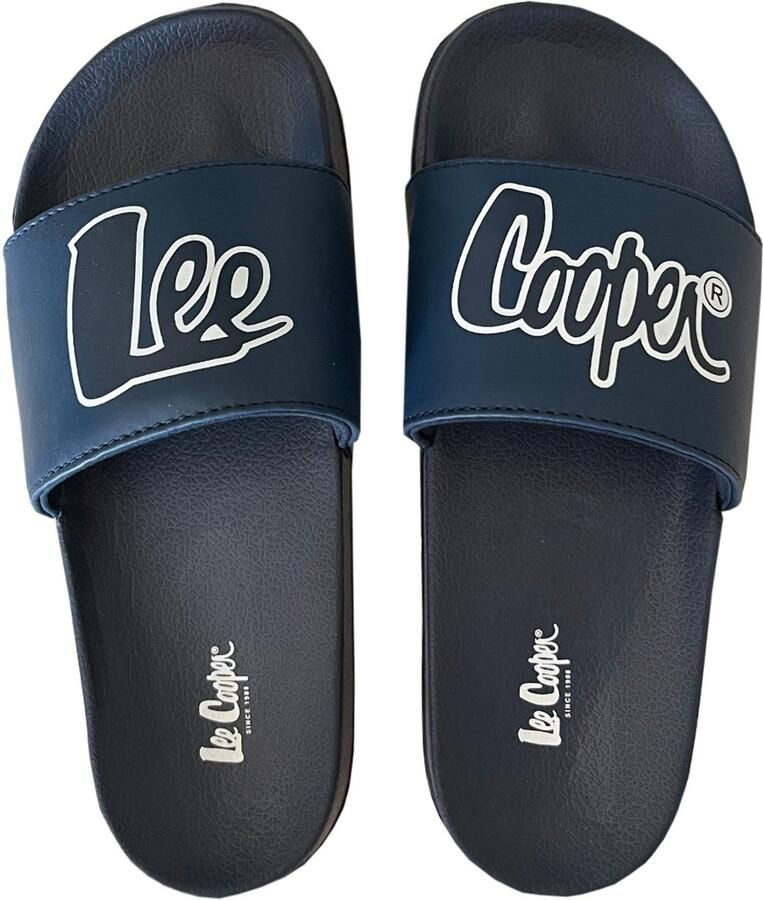 Lee Cooper Slippers Dames Donkerblauw-Wit -42-2480LA