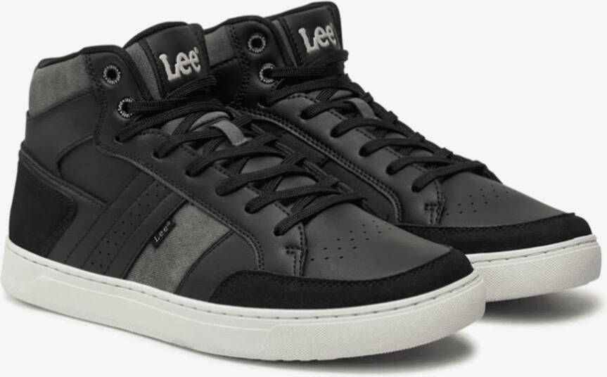 Lee Footwear Heren Sneaker Dean Men Mid Black ZWART