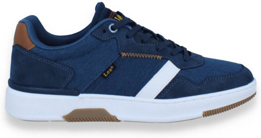 Lee Footwear Heren Sneaker Seth C Men Low Dark Denim BLAUW