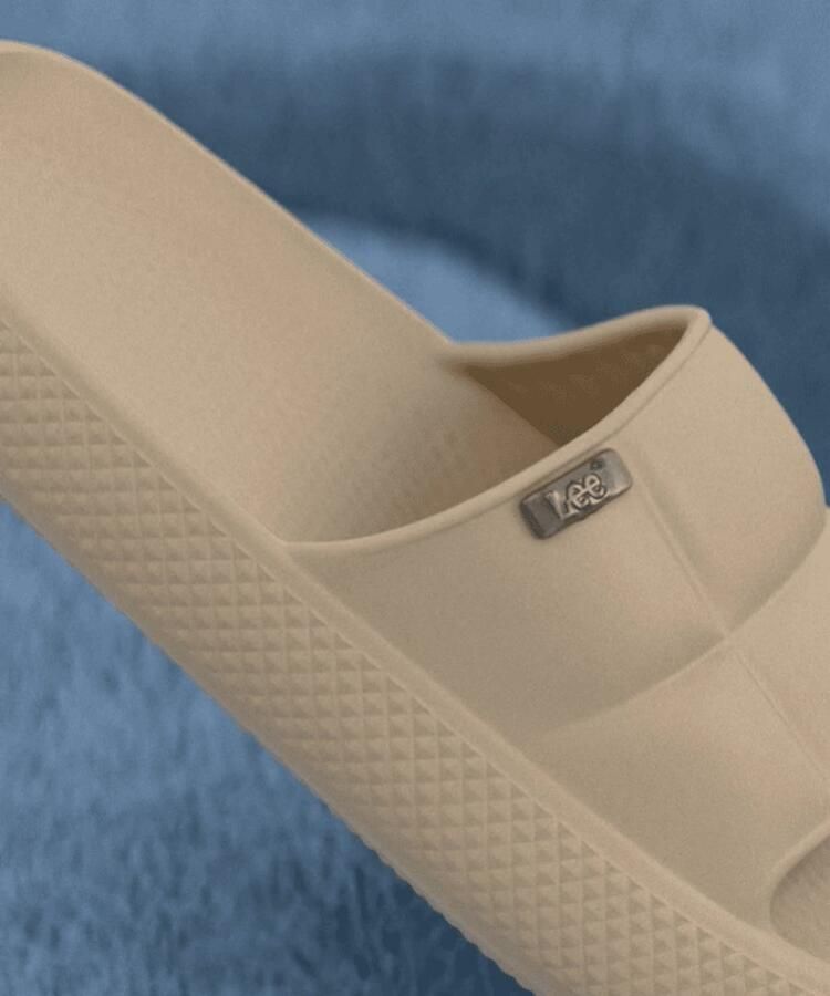 Lee Footwear Dames Badslipper Maya Slider Women Low Sandshell Beige