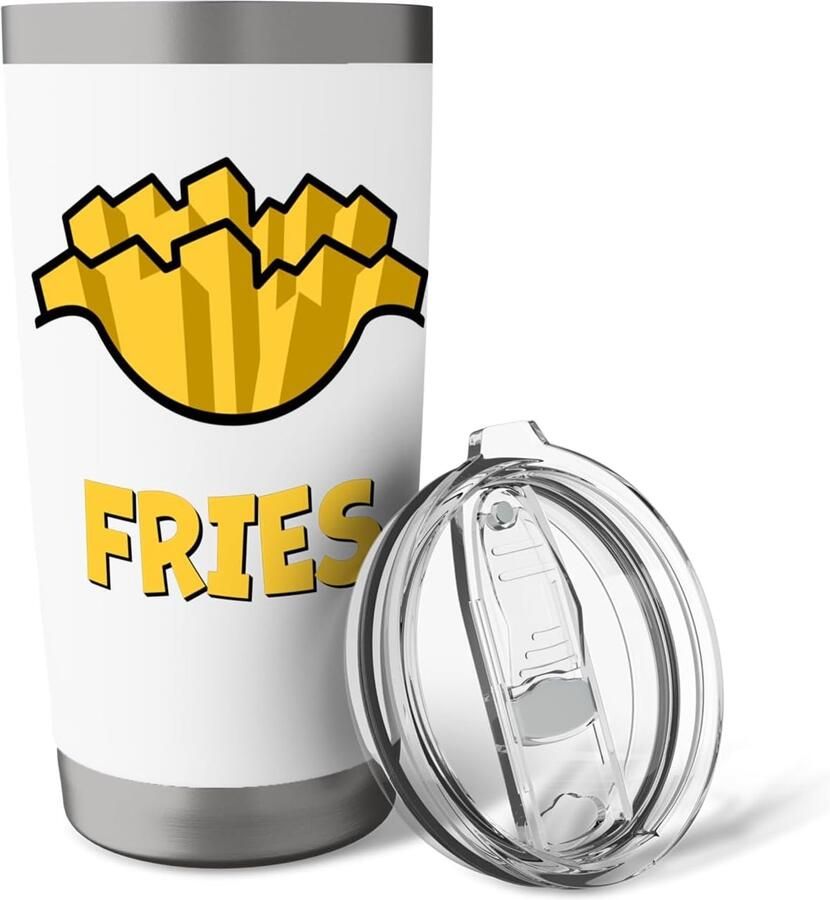 Lekkere frietjes Thermosbeker van roestvrij staal dubbelwandig