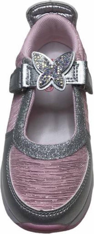Lelli Kelly velcro bling vlinder zomer schoenen LK7855 Zilver roze - Foto 5
