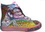 Lelli Kelly Veter rits hoge canvas sneakers unicorn LK9099 Roze - Thumbnail 1