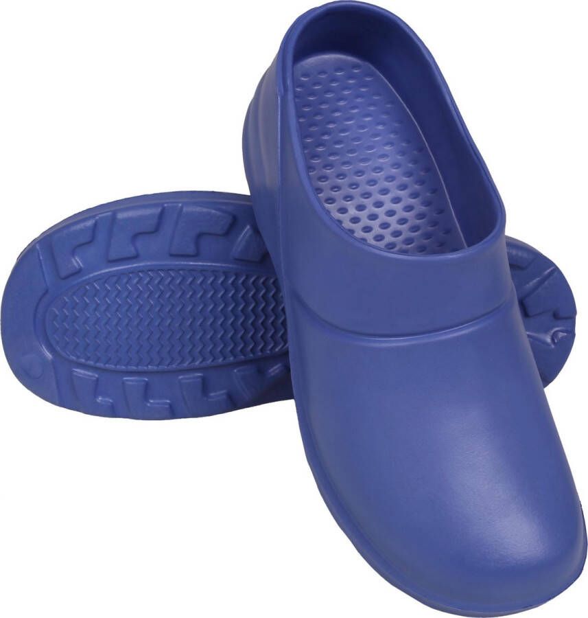 Lemigo Blauwe zachte slippers instappers Crocs AGRO CLOAK
